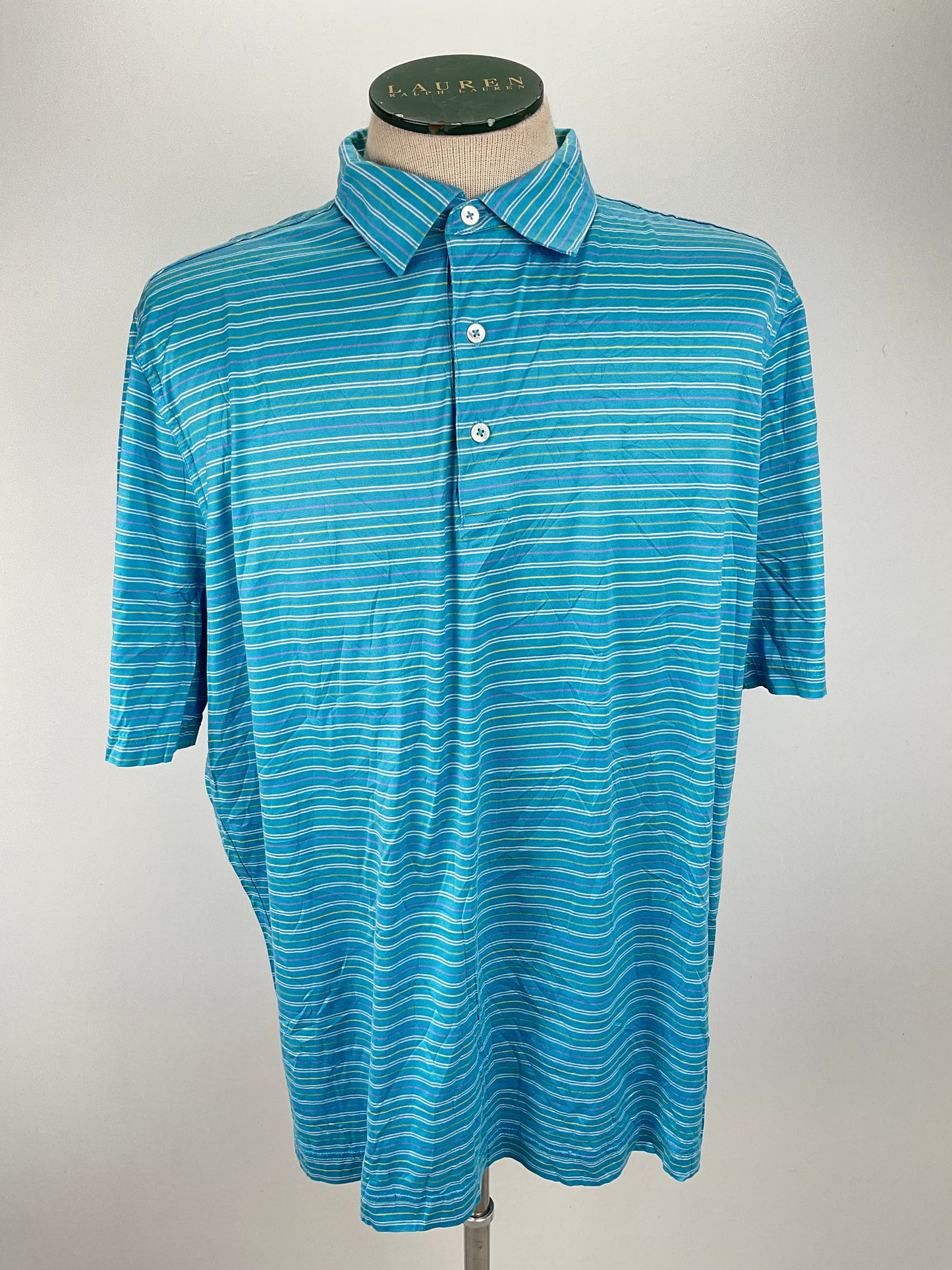 Camiseta Azul claro de Rayas Bobby Jones