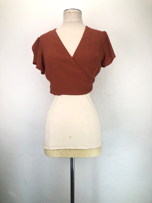 Blusa Marron Forever 21