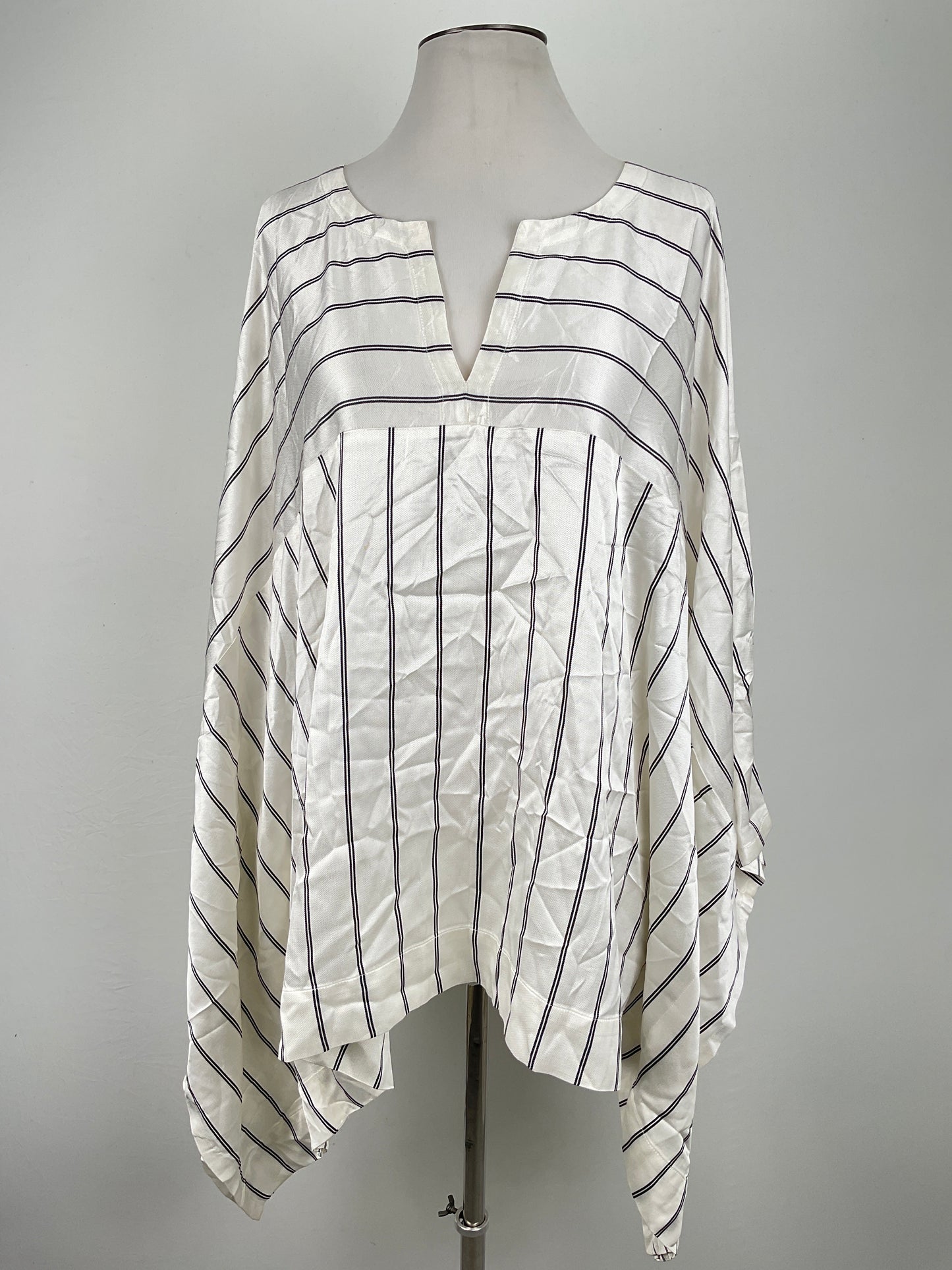 Blusa Blanco de Rayas St. John