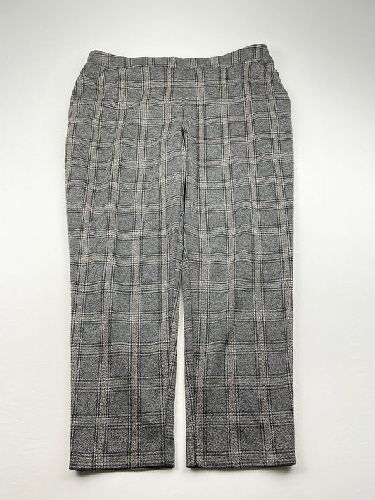 Pantalon de Vestir Gris de Cuadro Nine West