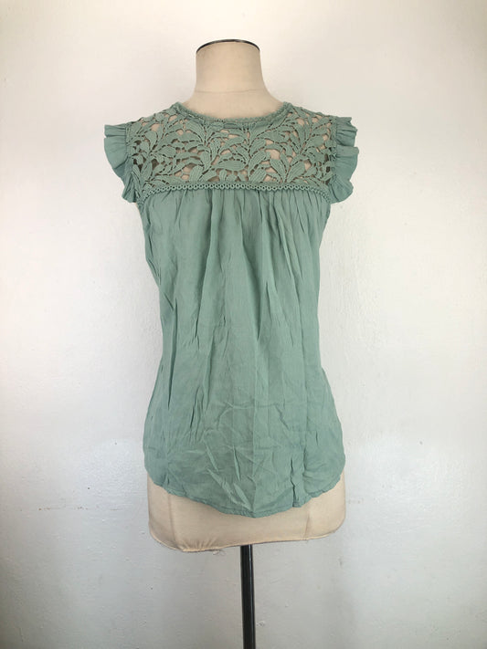 Blusa Verde de Flores  Iris