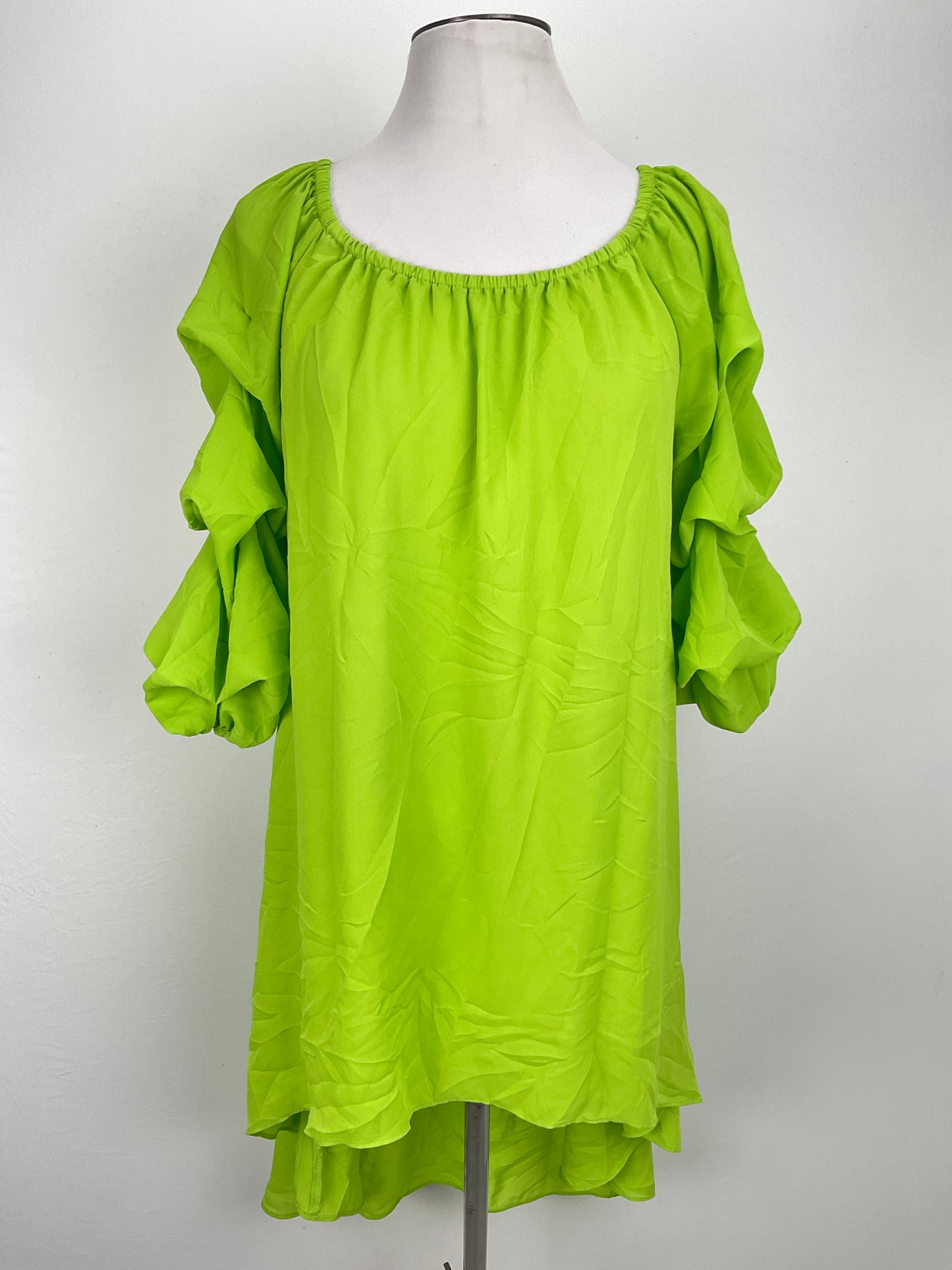Blusa Verde limon Coco Blanco