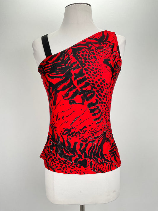 Blusa Rojo Floral Student Name
