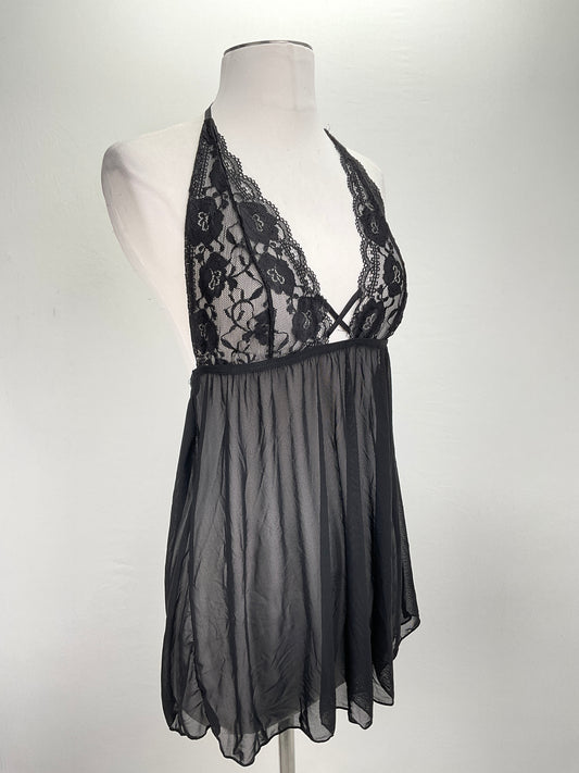 Bata Negro Floral Yandy Com