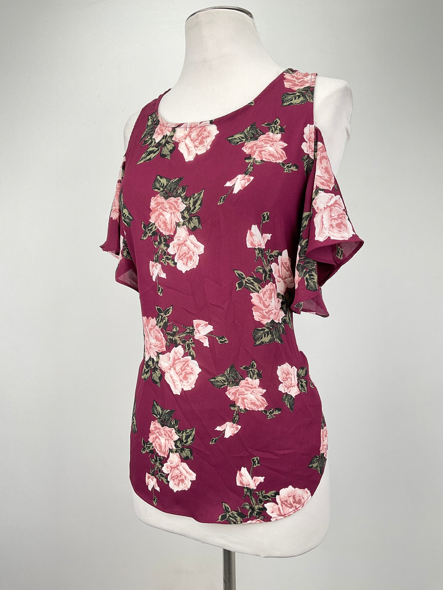 Blusa Rojo vino Floral A. Byer