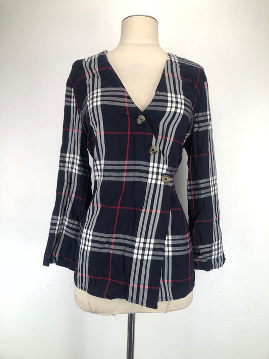 Blusa Azul oscuro de Cuadro Est.1946