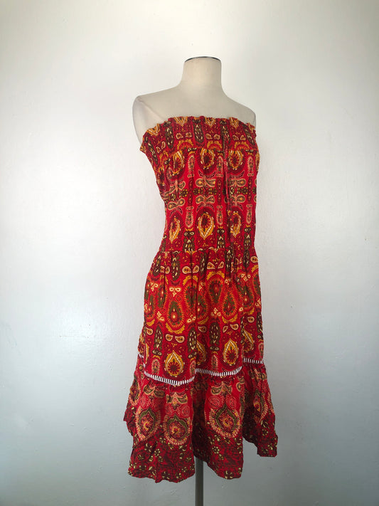 952547Vestido Multicolor Floral Ladies