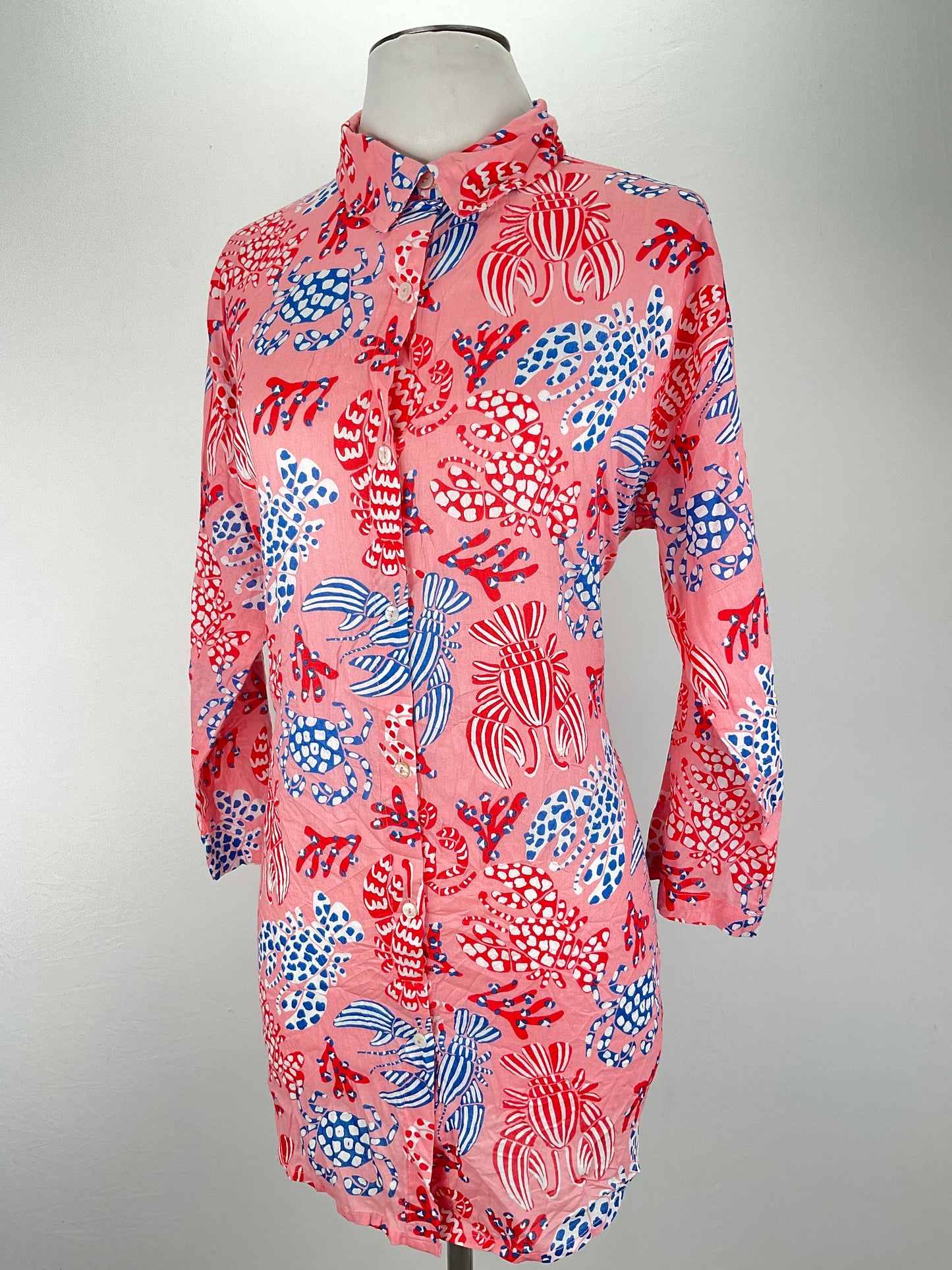 Camisa Rosado Floral Tex