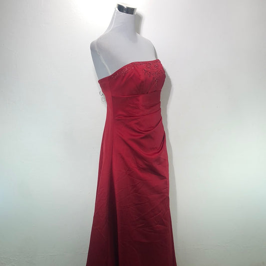 Vestido de Fiesta Rojo David Bridal