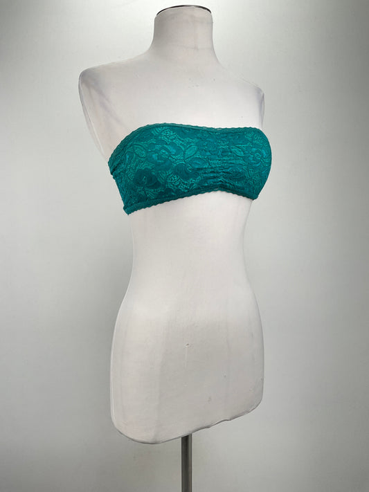 Top Verde Floral Hearts