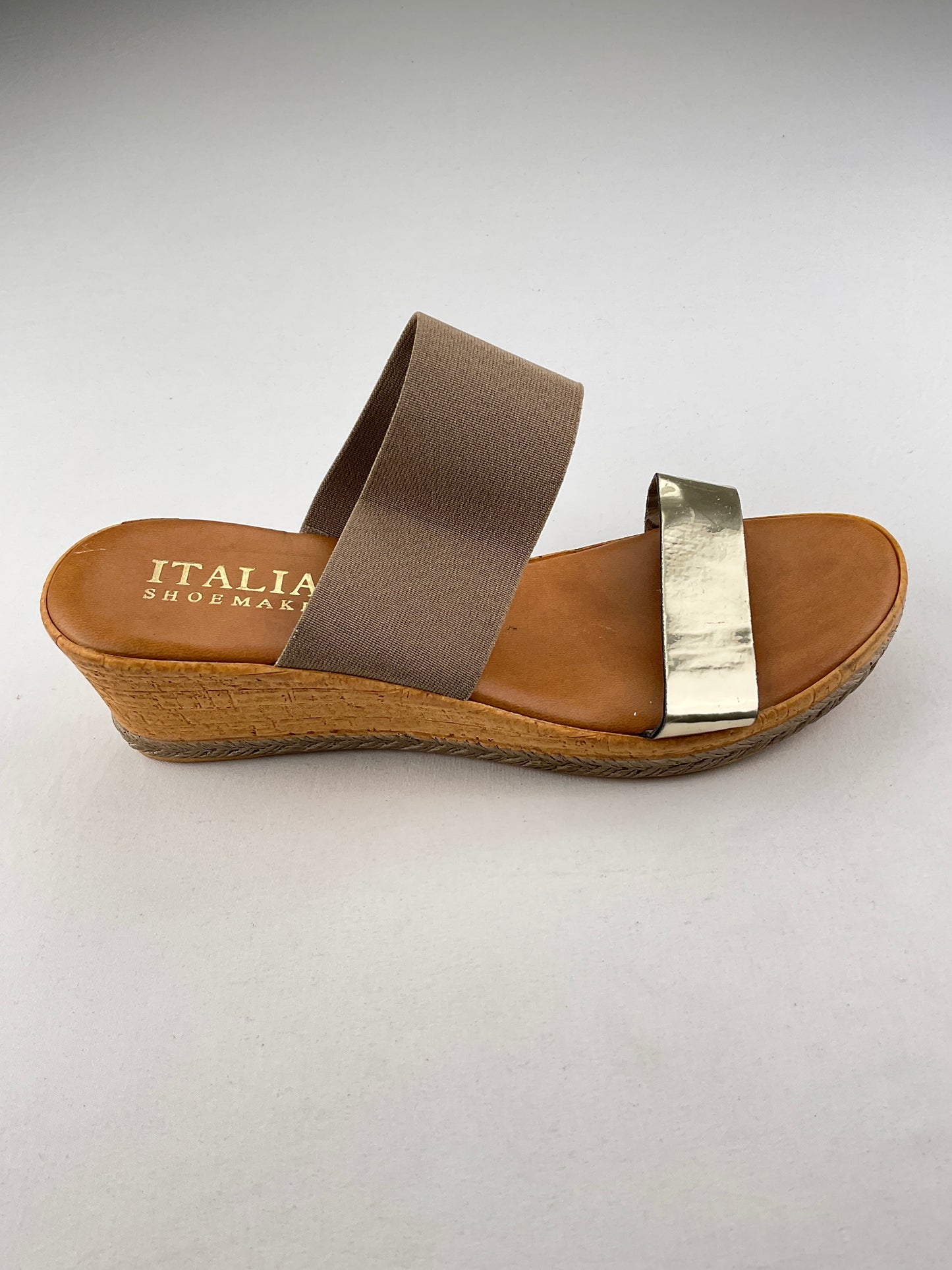 Zapatilla Crema Plataforma Italian