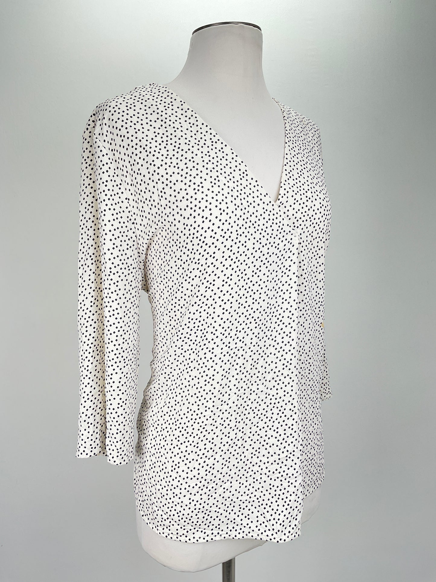 Blusa Crema de Lunares Ann Taylor