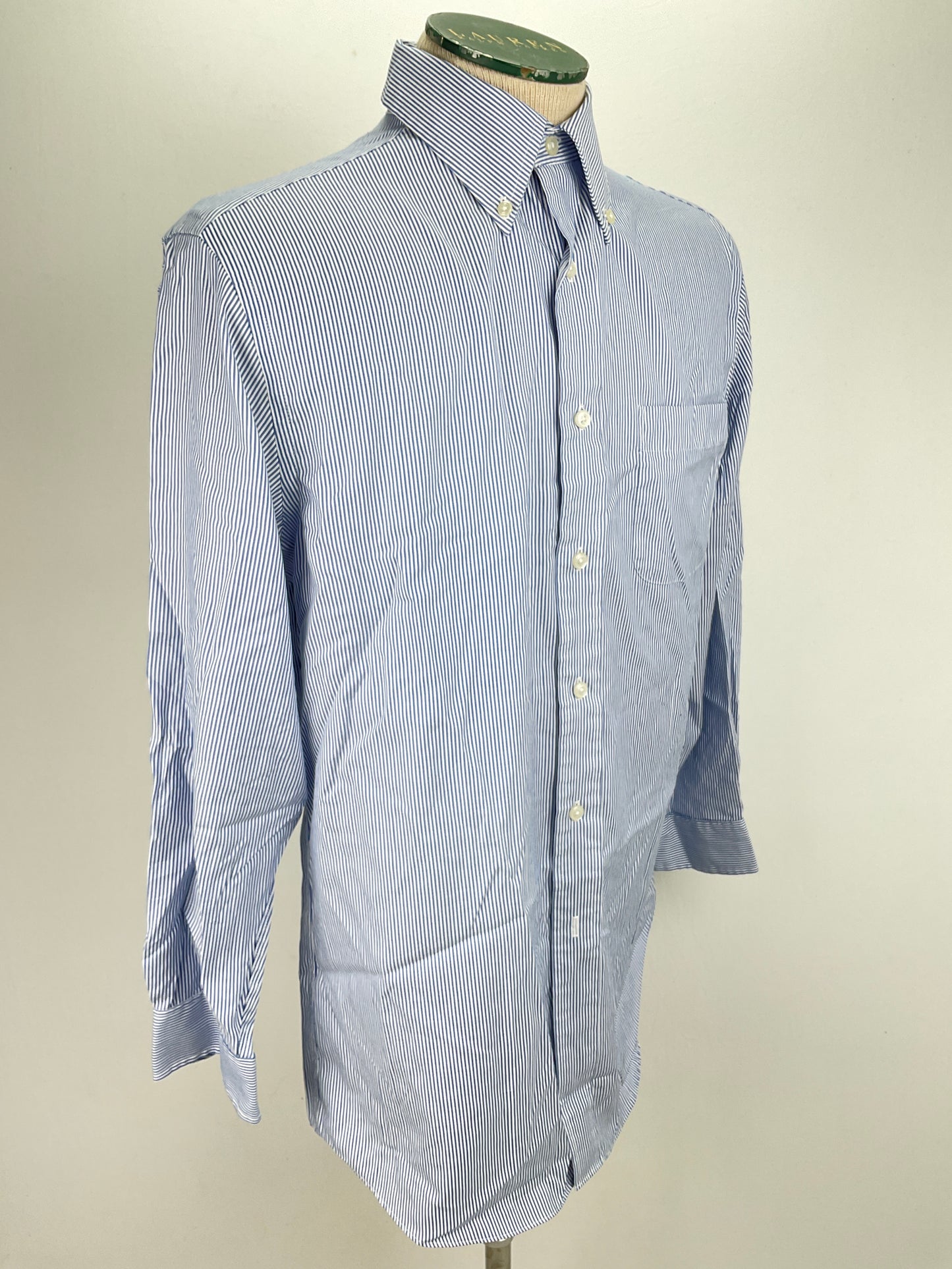 Camisa Azul claro de Rayas Saddlebred