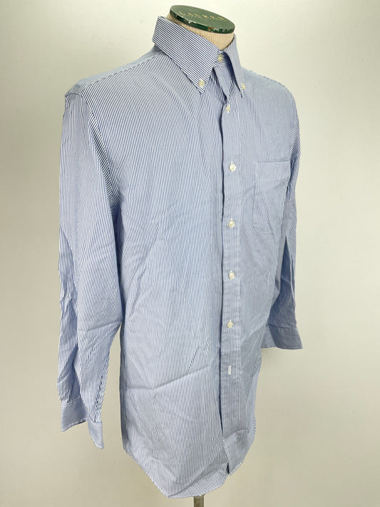 Camisa Azul claro de Rayas Saddlebred