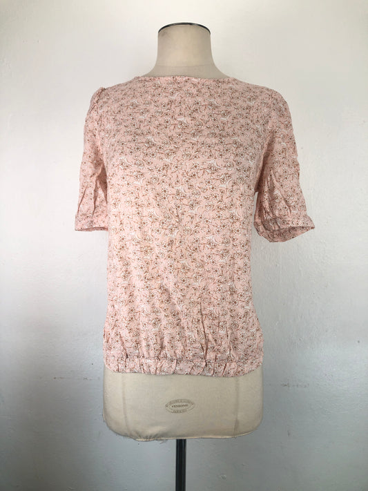 Blusa Rosado De Flores C c