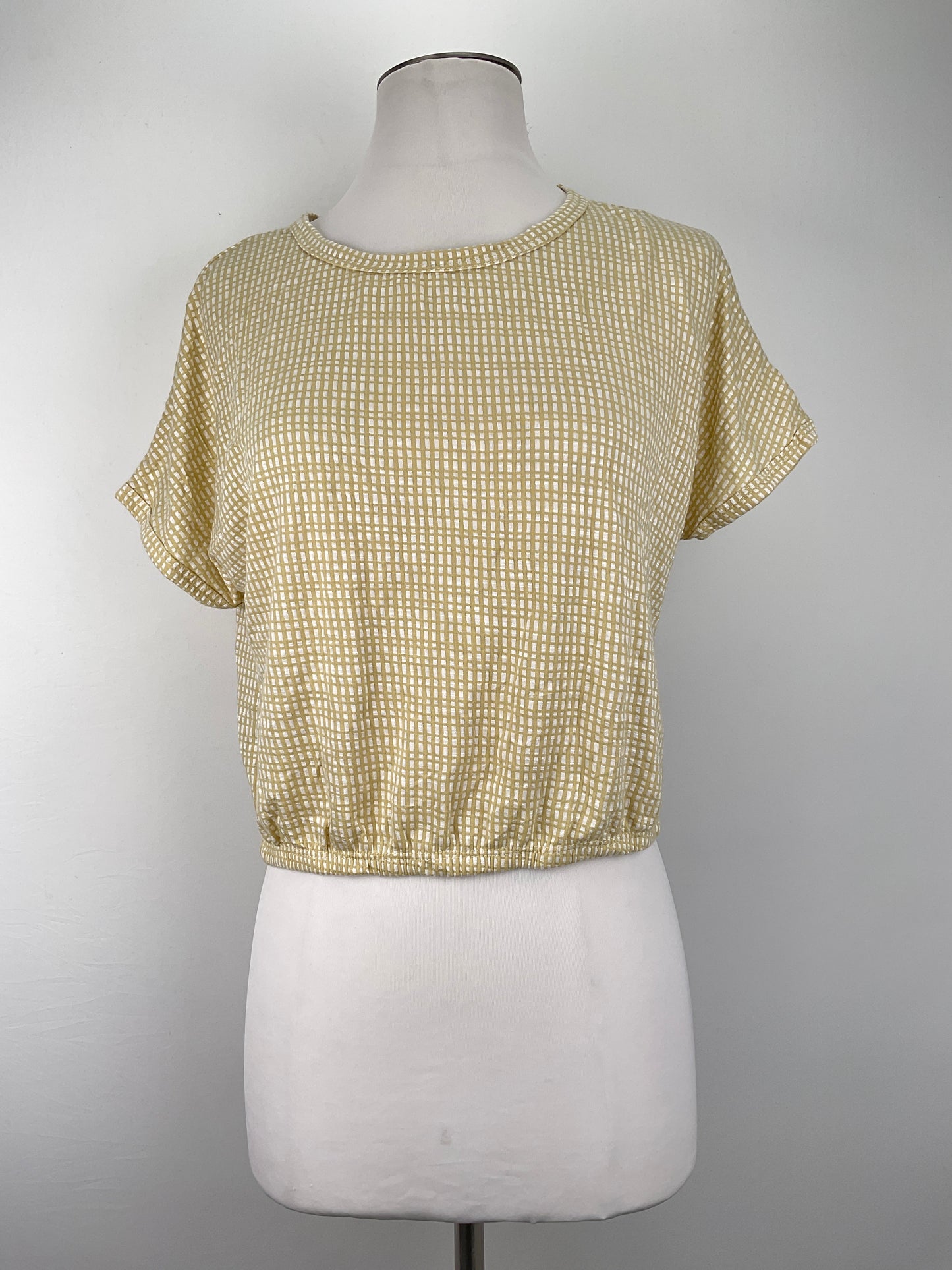 Camiseta Crema de Cuadro Caution to the Wild