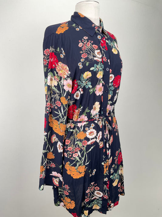 Vestido Azul Marino Florar Julia