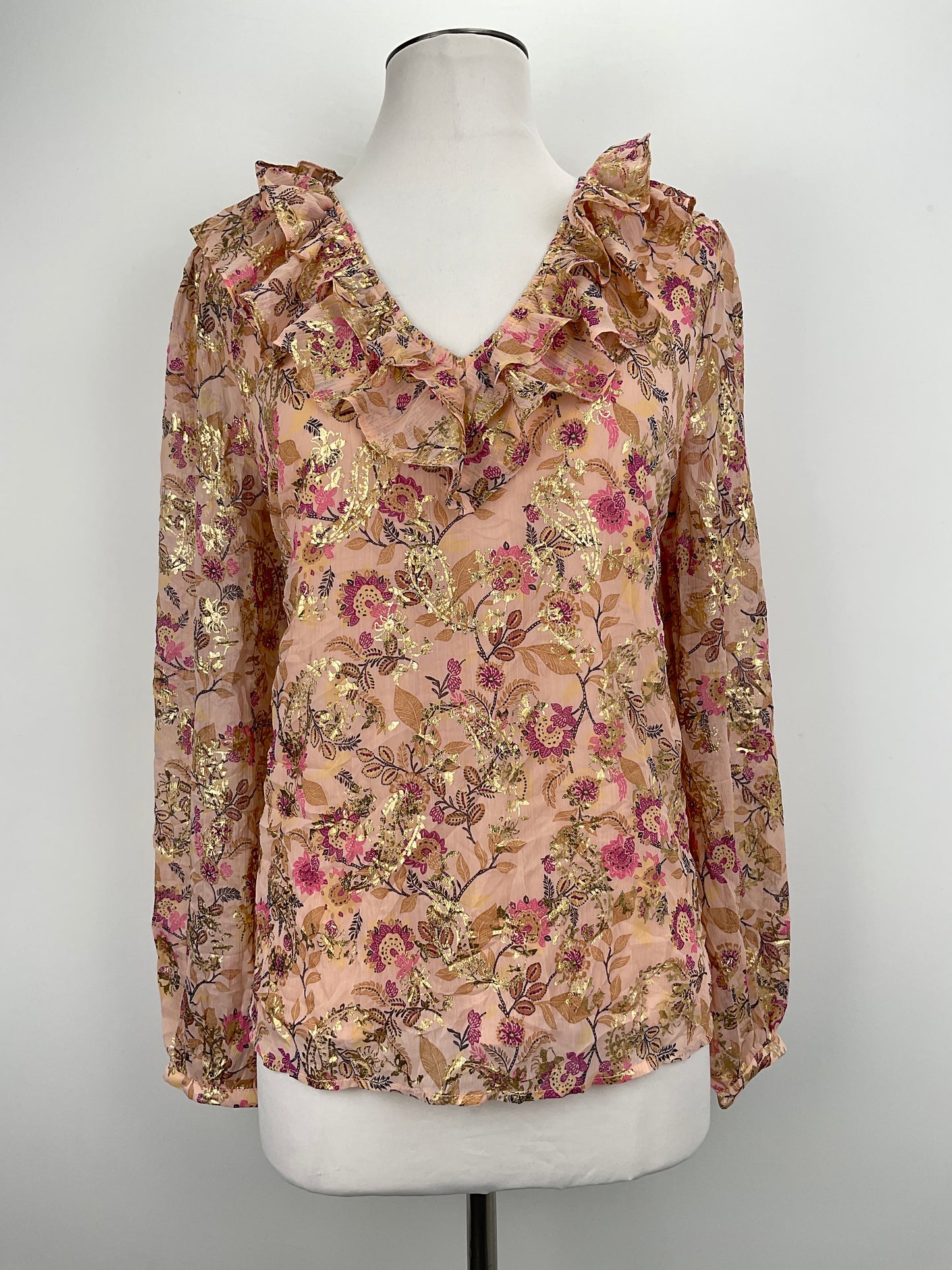 Blusa Naranja  Floral Loft