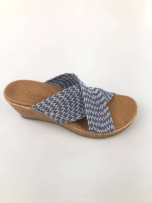 Zapatillo Gris de Plataforma Skechers