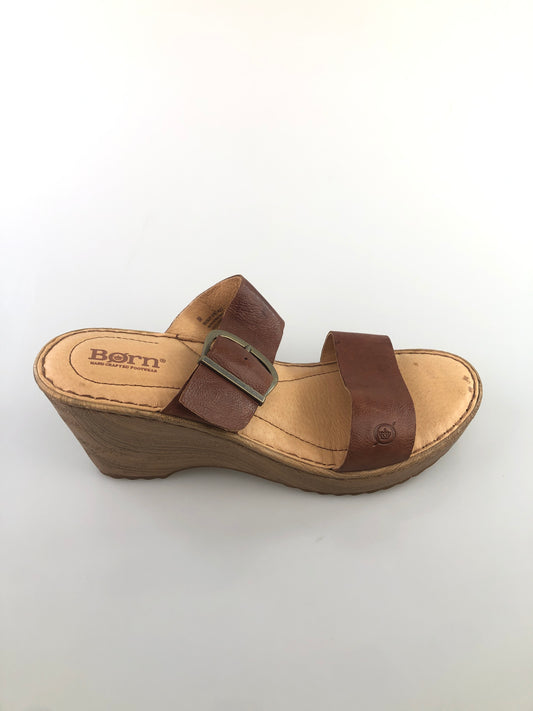 Zapatilla Marron de Plataforma Born