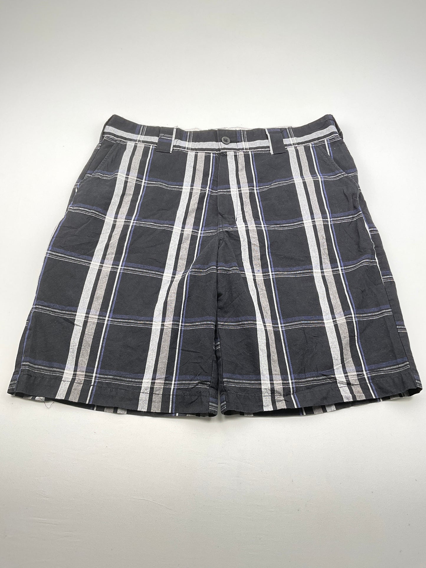 Short Negro de Cuadro Regular fit