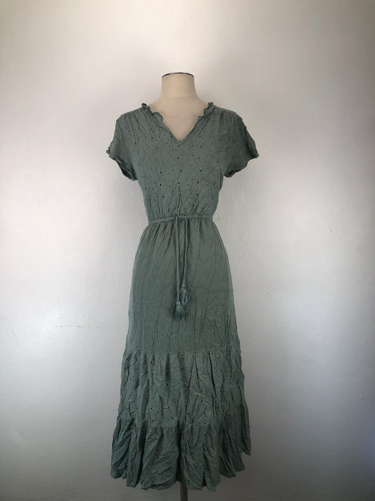 Vestido Verde de Floral Sonoma