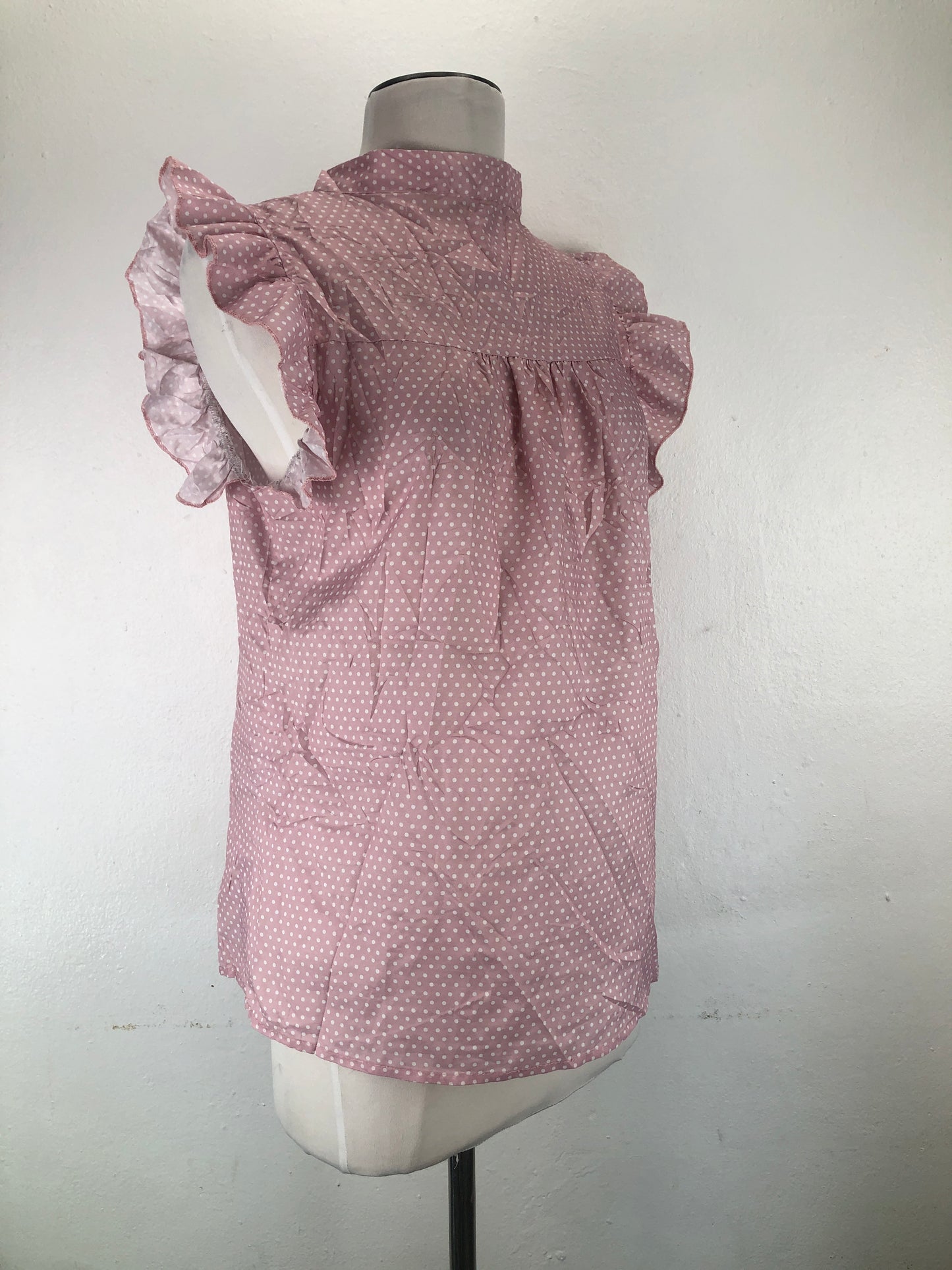 Blusa Nude de Lunares Variangis