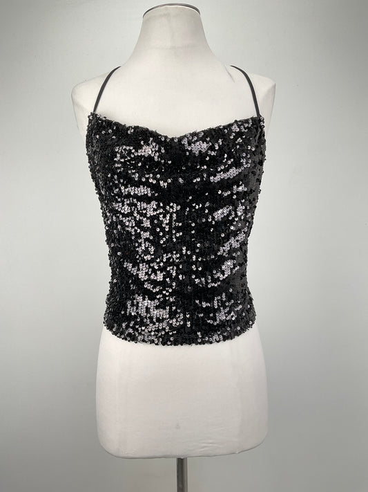 Blusa Negro de Brillo Sincerely Jules