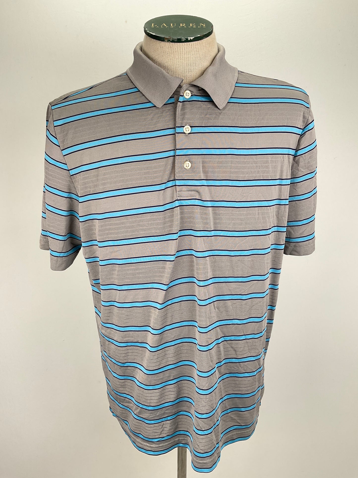 Camiseta Gris de Rayas Chaps