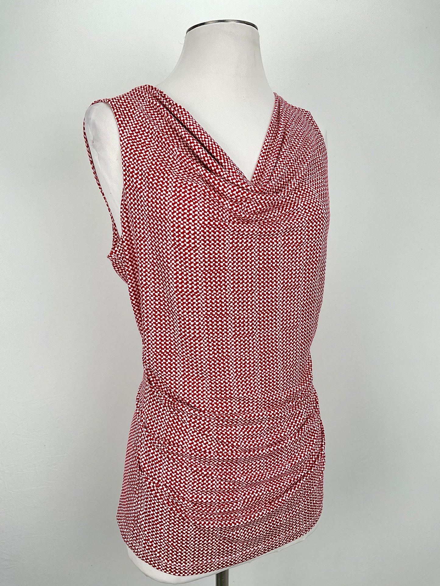 Blusa Rojo vino de Lunares Coldwater Creek