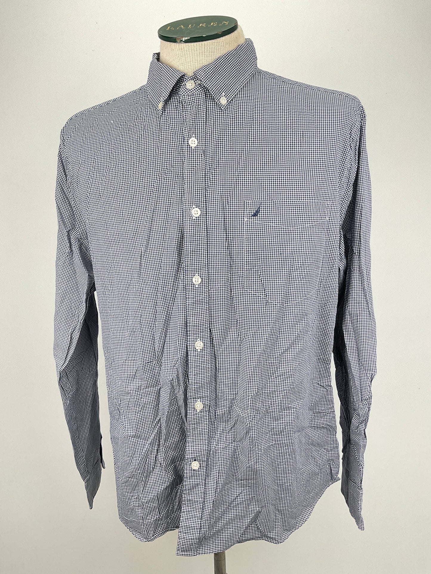 Camisa Gris de Cuadro Nautica