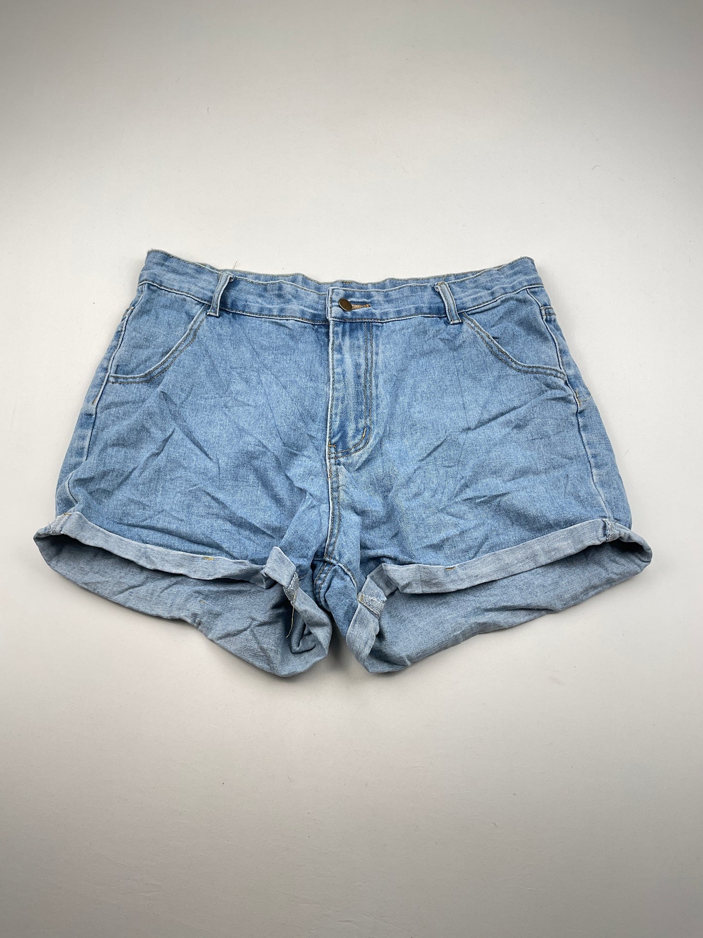 Short Jeans Azul Shein