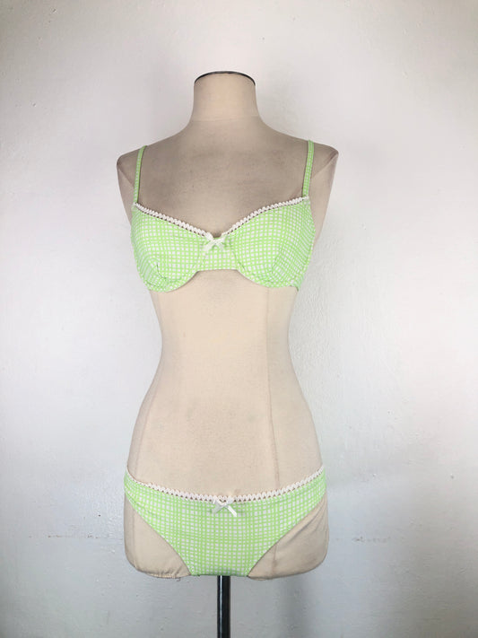 Trajer De Baño Verde  Cuadro Solid striped