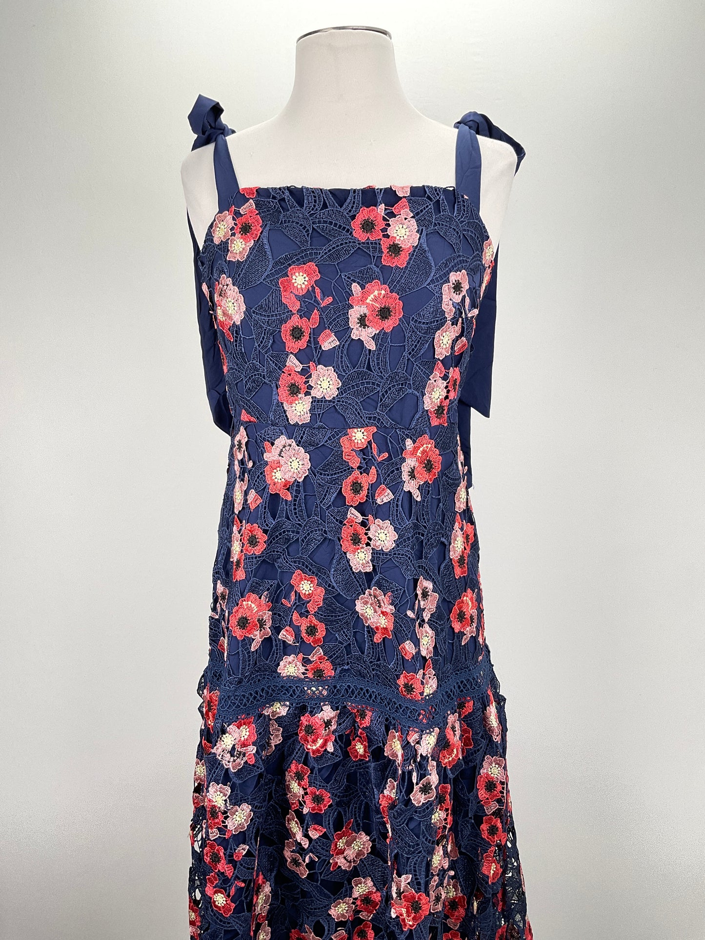 Vestido Azul marino Floral Just me