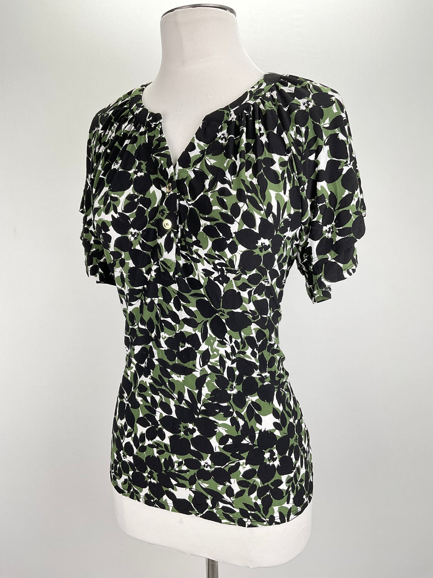Blusa Verde Floral Variangis