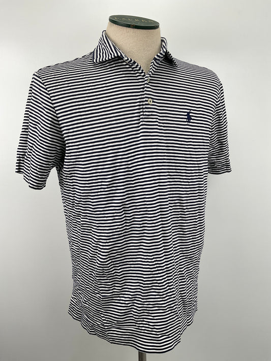 Camiseta Azul marino de Rayas Polo