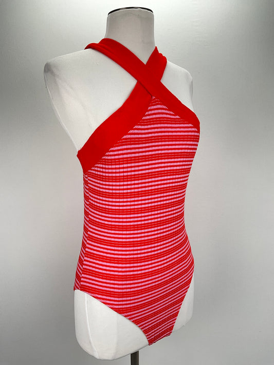 Body Naranja de Rayas Zara