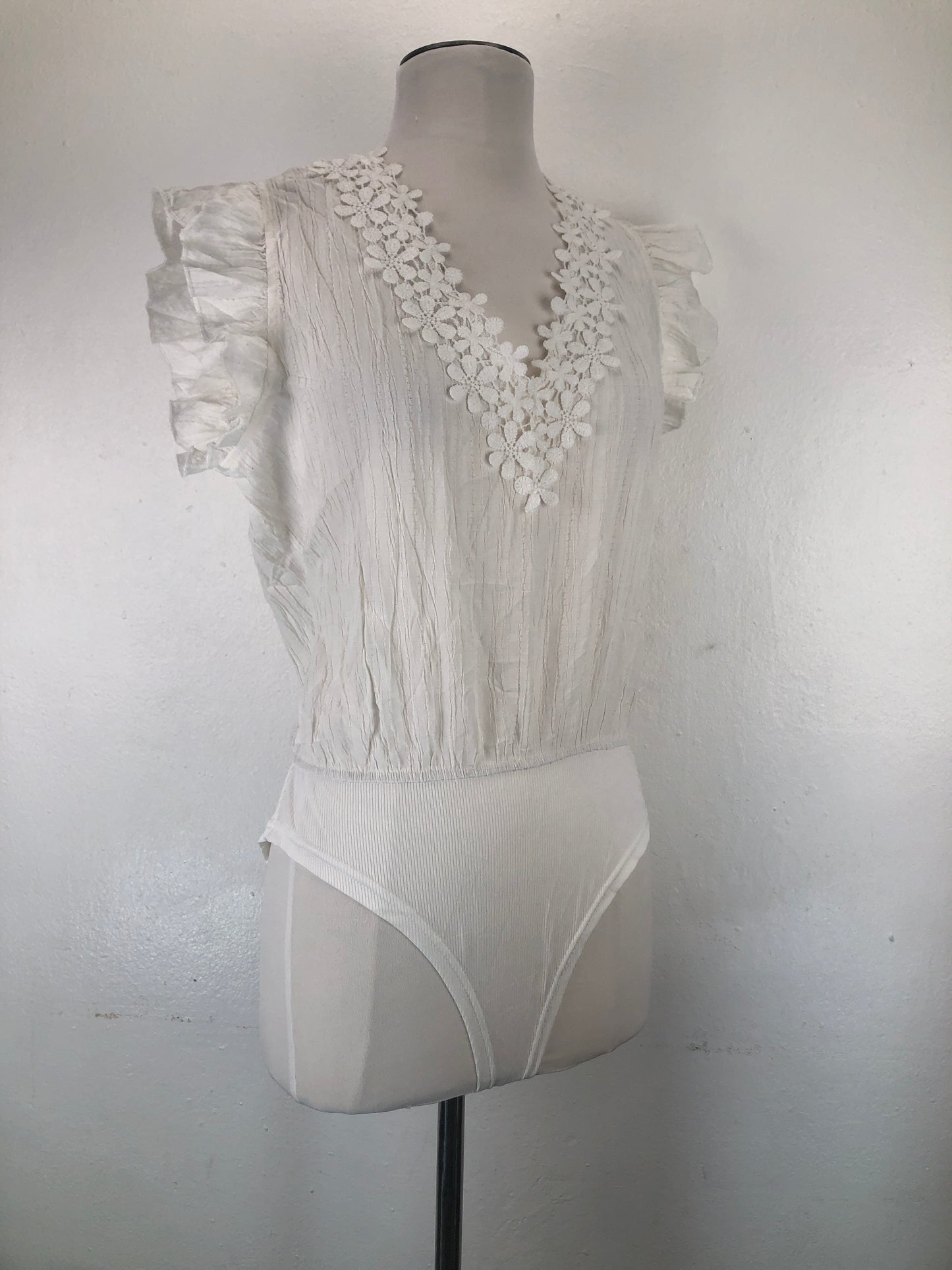 Body Blanco Floral  Shein