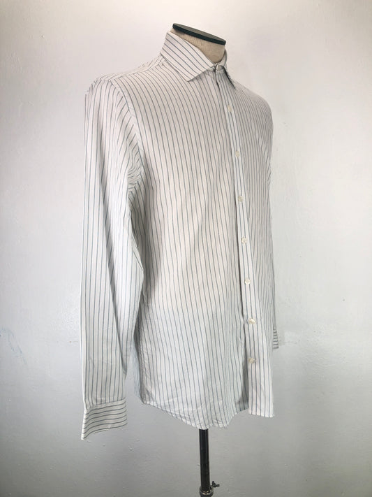 Camisa Blanco de Rayas Kenneth Cole
