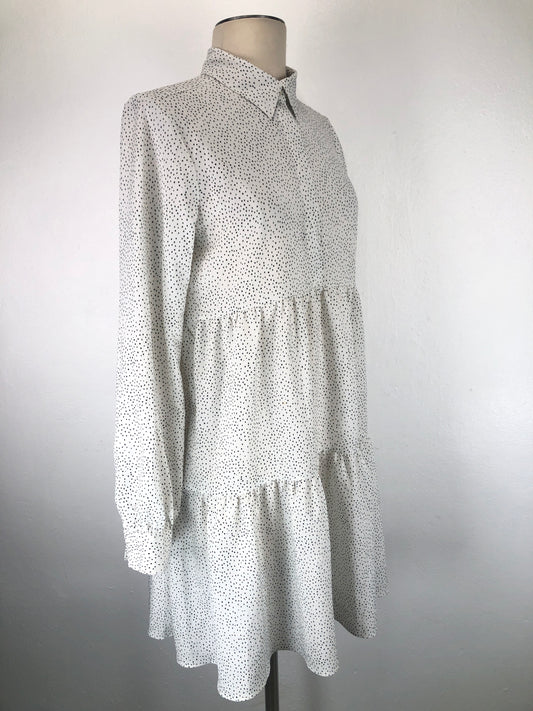 Vestido Blanco de Lunares Express