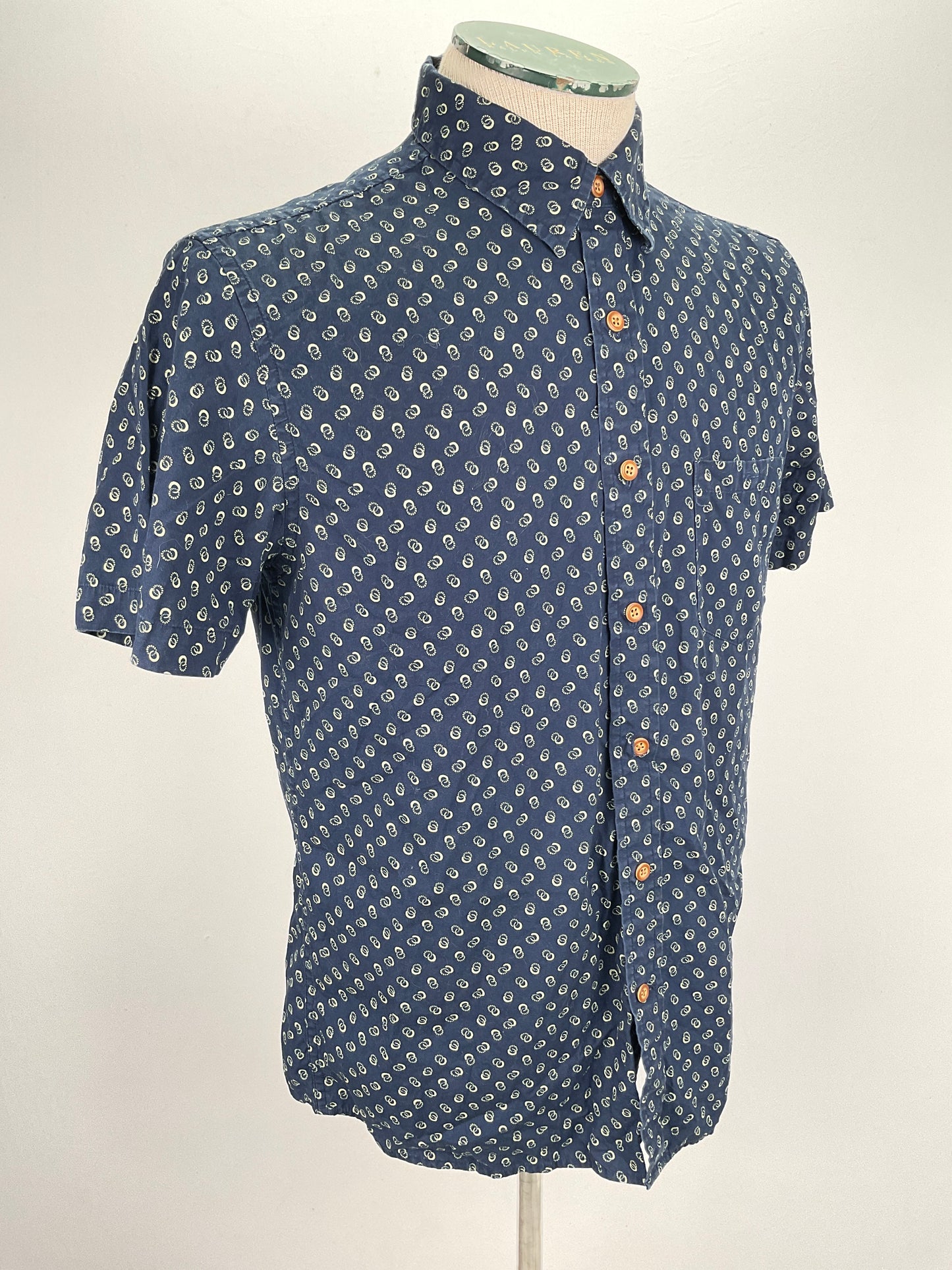 Camisa Azul marino de Lunares American  Eagle