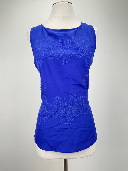 Blusa Azul Floral Ann Taylor