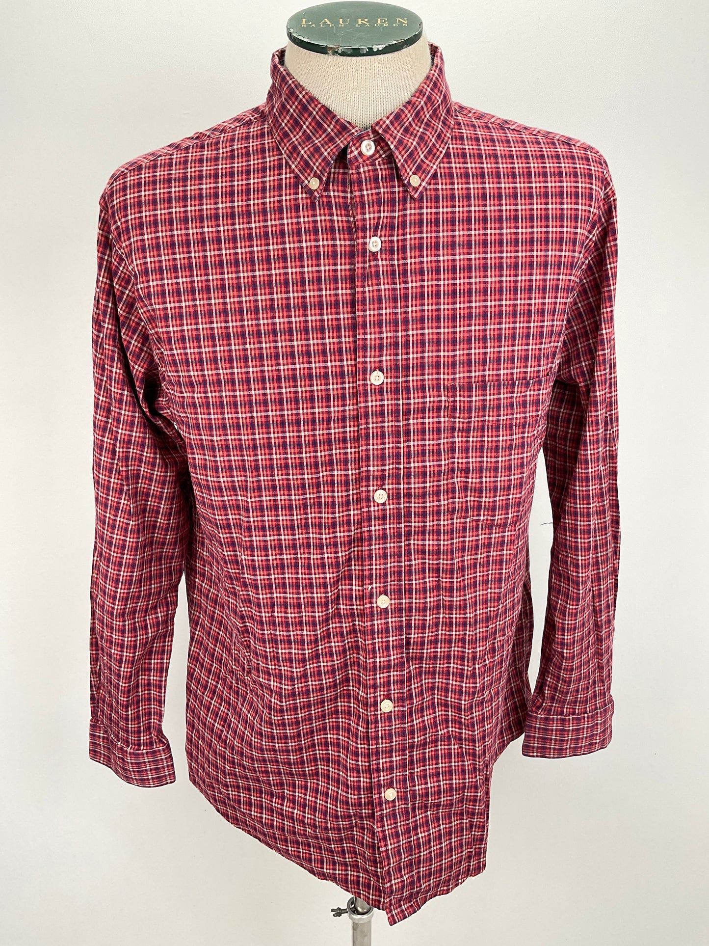 Camisa Rojo vino de Cuadro Saddlebred