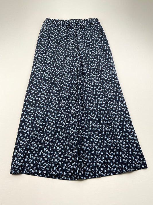 Pantalon Palazzo Azul marino Floral HM