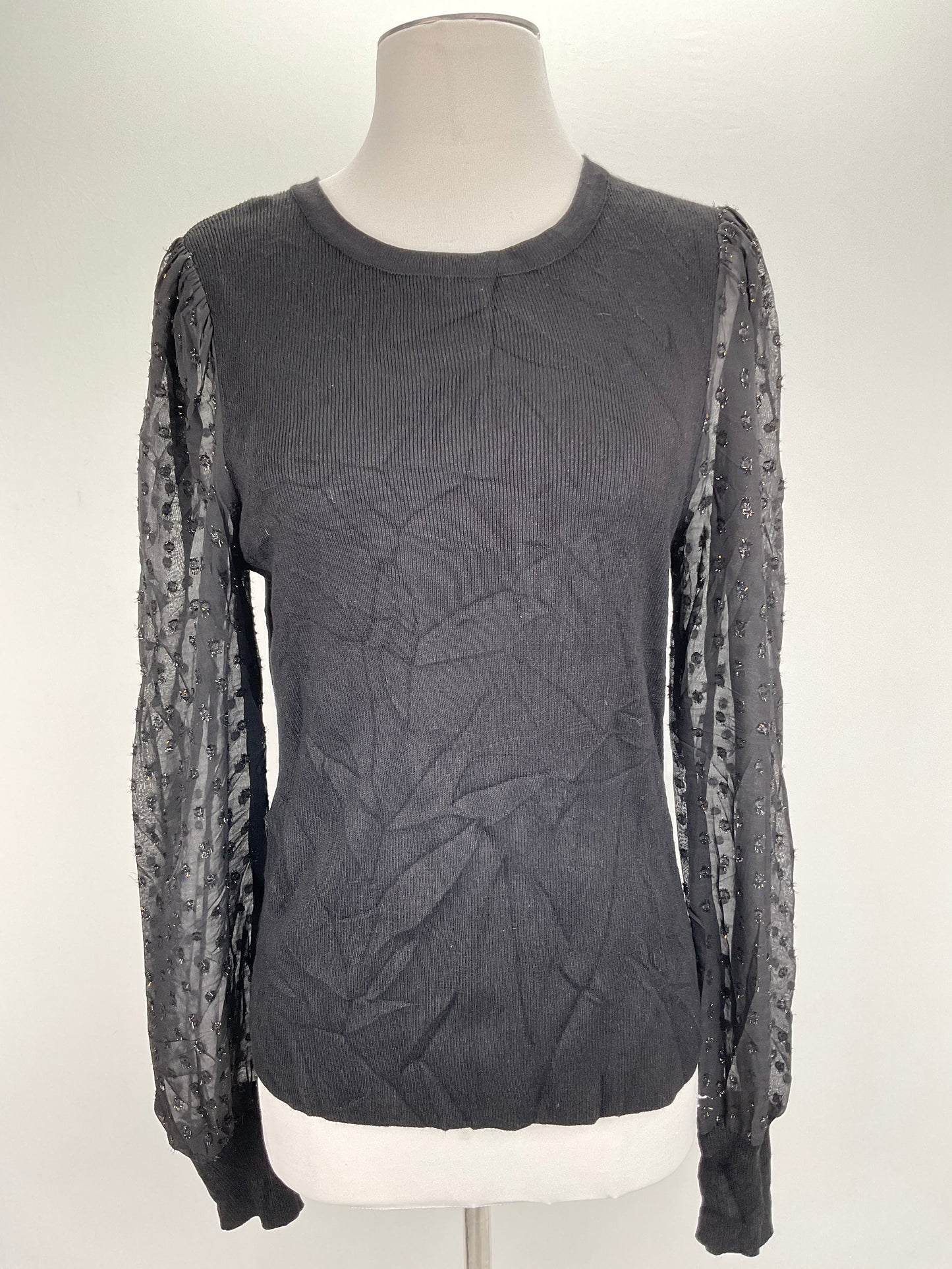 Blusa Negro Floral Carmen