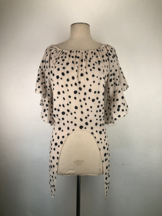 Blusa Crema De Lunares Variangis