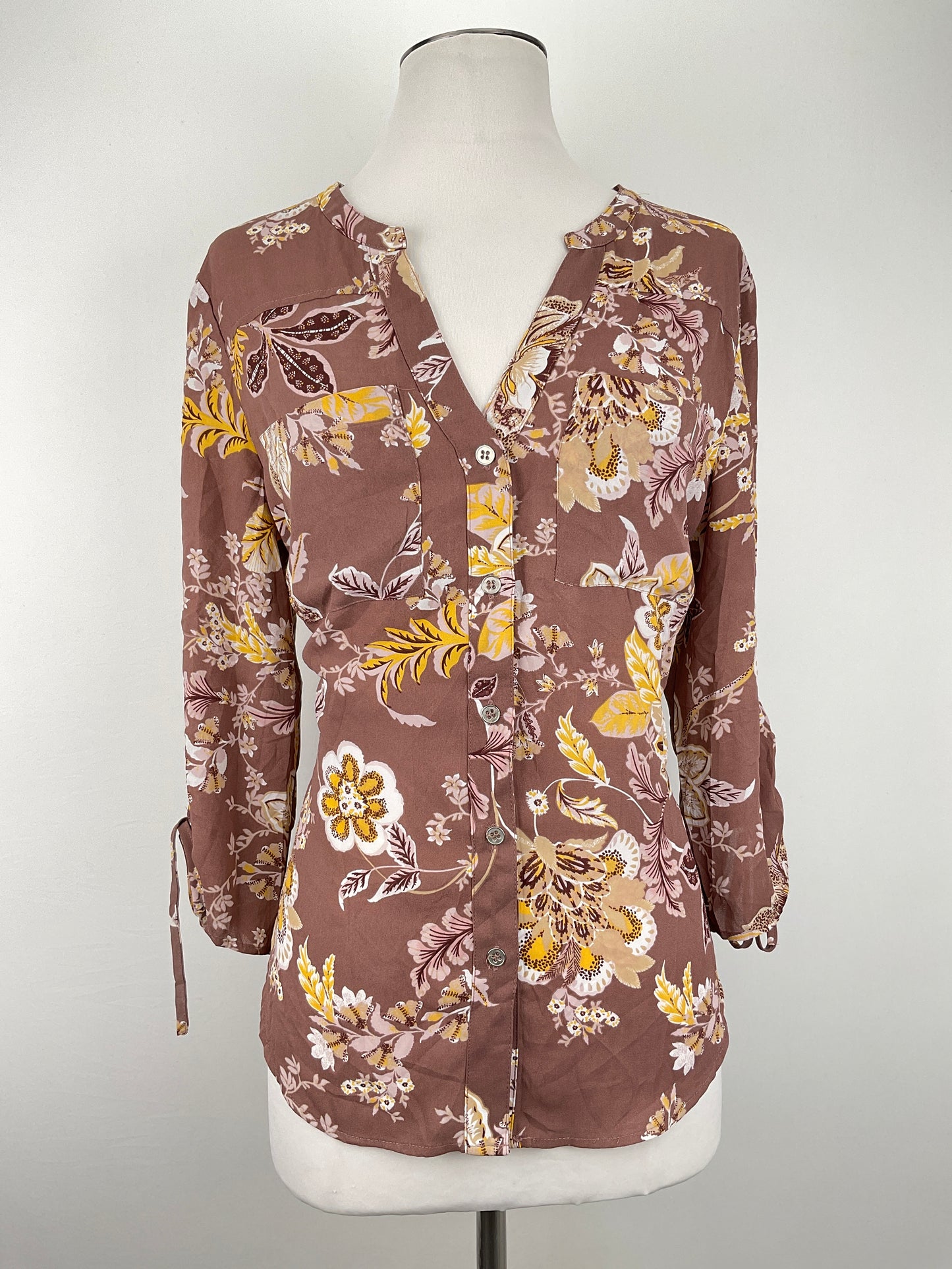 Blusa Marron Floral New York Company