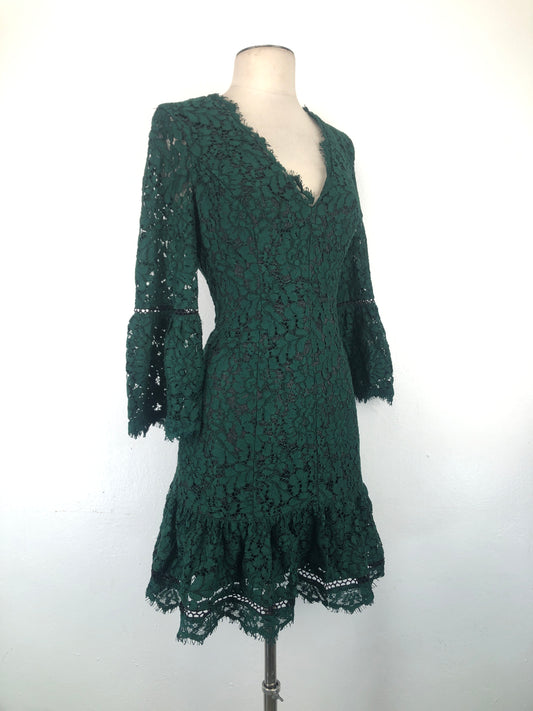 Vestido Verde  Floral Eliza
