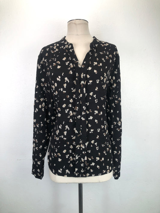 Blusa Negro de Lunares Shein