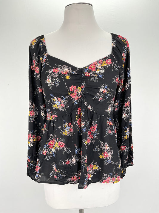 Blusa Negro Floral Dleione
